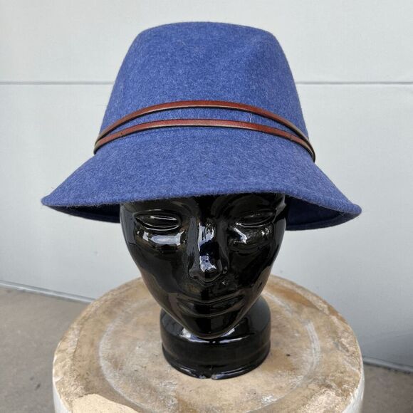 Filippo Catarzi Wool Felt Bucket Hat with Leather Band | Made in Italy O/S - Picture 4 of 7